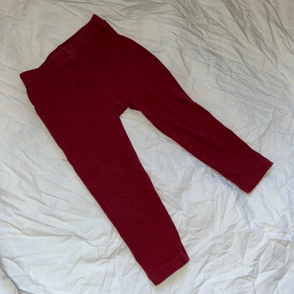 Old Navy Red Leggings Comfortable Stretchy Bottoms